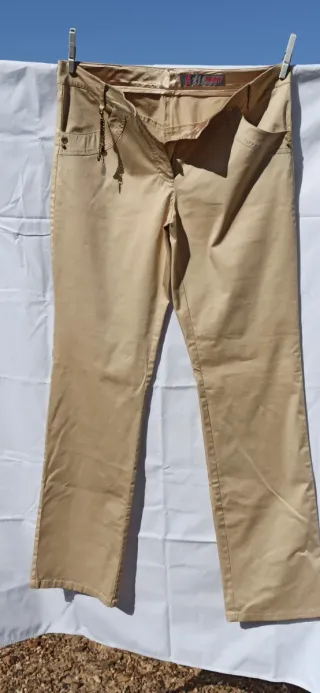 Pantalón Joluvi Beige + Pañuelo Naranja
