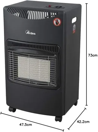 ARDES - AR382 BOXER Estufa de Gas con Bombona GPL de Infrarrojos 3 Potencias
