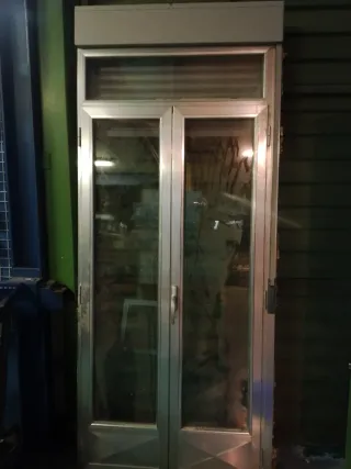 Balconera aluminio con persiana