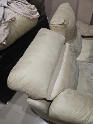 Sofás 3+2 plazas tela beige