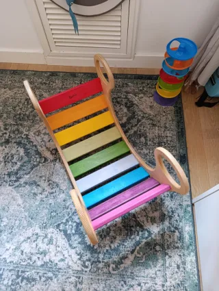 Balancín Pikler Montessori de madera