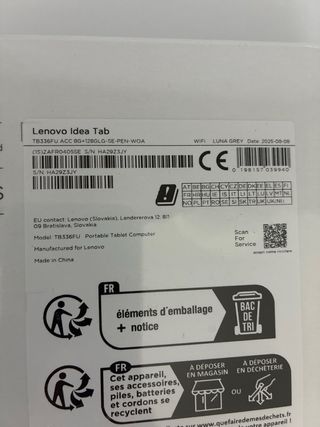 Lenovo Idea Tab con Lápiz Óptico 8g + 128