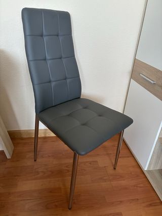 Sillas de comedor grises (3) - ESCUCHO OFERTAS