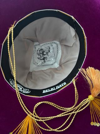 Gorro Mexicano Charro Bordado Dorado