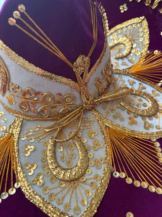 Gorro Mexicano Charro Bordado Dorado