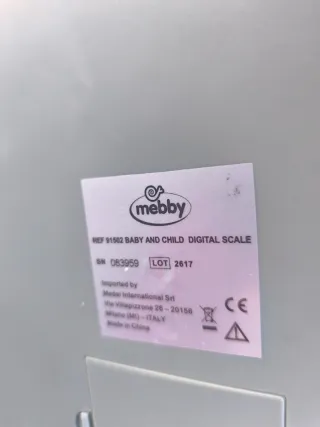 Bilancia digitale per bambini Mebby