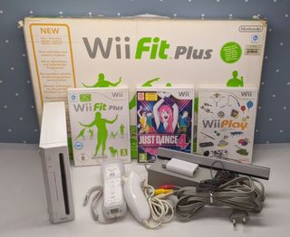 Consola Wii + Juegos + WiiFit + HDMI + WiiFl-ow 8.