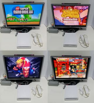 Consola Wii + Juegos + WiiFit + HDMI + WiiFl-ow 8.