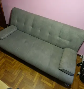 Sofá Cama Gris Tela