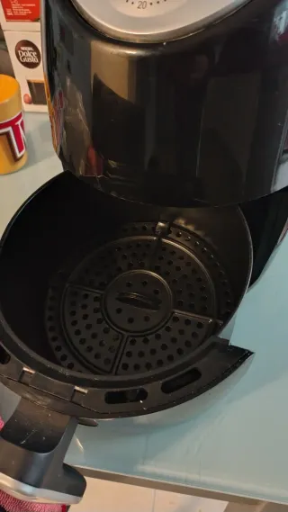 Freidora de aire negra