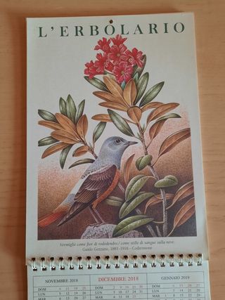Calendario 2018 L'erbolario