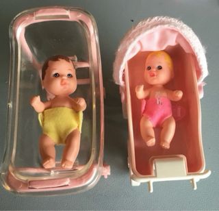 Carro cuna bebes mattel barbie muñecas