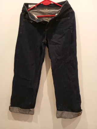 Pantalón vaquero ancho azul