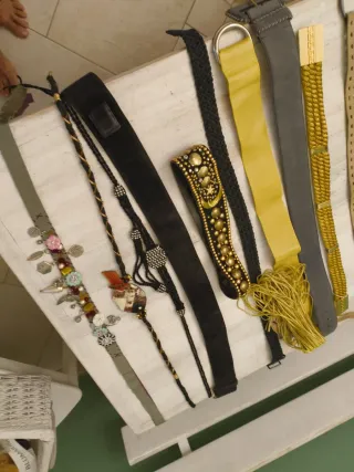 Lotto Cinture Donna Beige e Oro