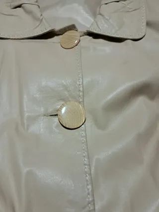 Parka 3/4 de piel auténtica Kırcılar color crema