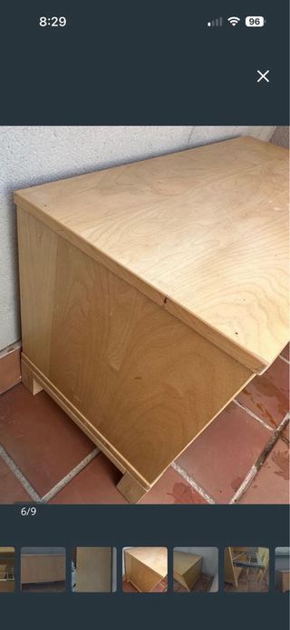 Mueble archivador de madera