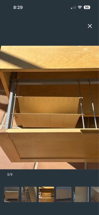 Mueble archivador de madera