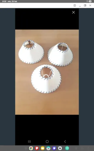 3 Pantallas para Lámparas Blancas