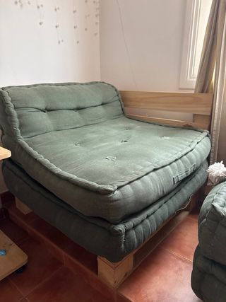 Sofá Palet Sklum Tela Madera