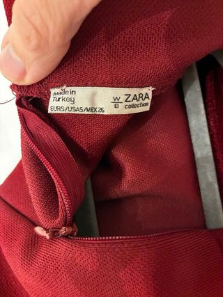 Vestido Zara Granate