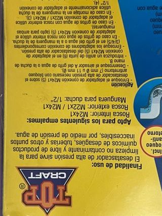 Kit Desatascador Alta Presión 9 Piezas TOP CRAFT