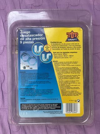 Kit Desatascador Alta Presión 9 Piezas TOP CRAFT