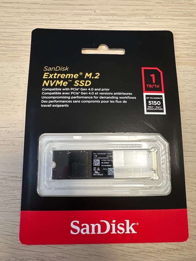SanDisk Extreme M.2 NVMe SSD 1TB
