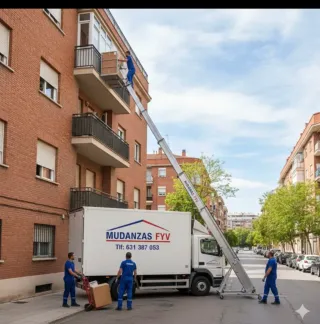 Plataforma elevadora de mudanzas