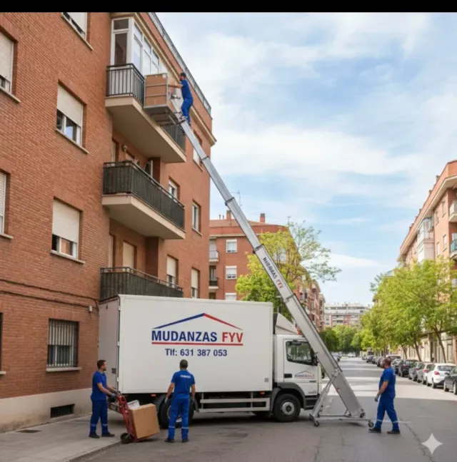 Plataforma elevadora de mudanzas