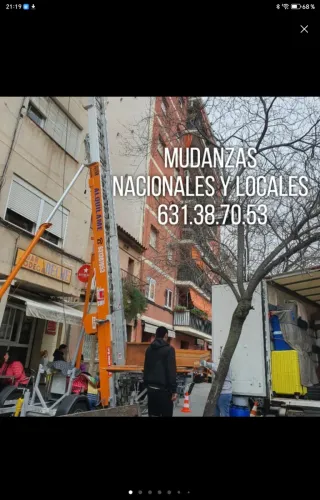 Plataforma elevadora de mudanzas