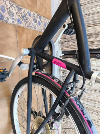 Bicicleta BTWIN 24 niña con cesta