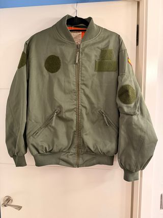 Chaqueta Bomber Militar Piloto Verde