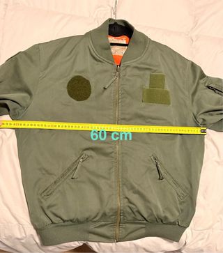 Chaqueta Bomber Militar Piloto Verde