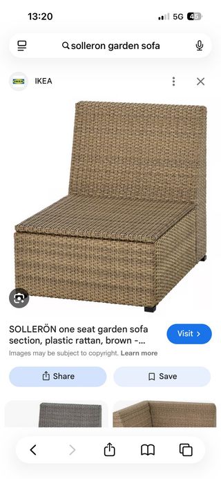 Sillón de jardín Ikea Solleron