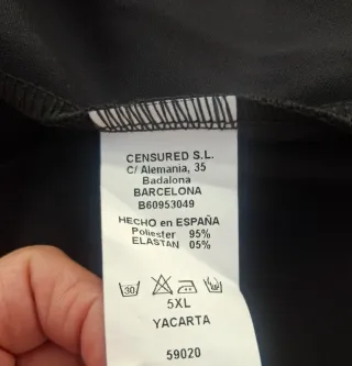 Chaleco T 5XL. Medidas en descripción
