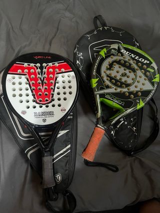 Pack 2 Palas Pádel Varlion y Dunlop