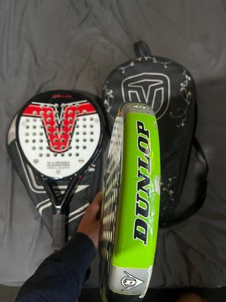 Pack 2 Palas Pádel Varlion y Dunlop