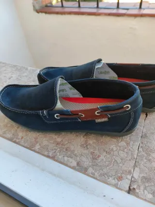 Zapatos náuticos Callaghan azul y marrón