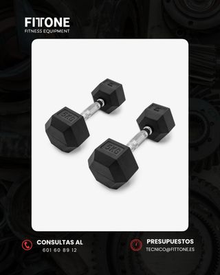 Mancuernas hexagonales 5kg (Par)