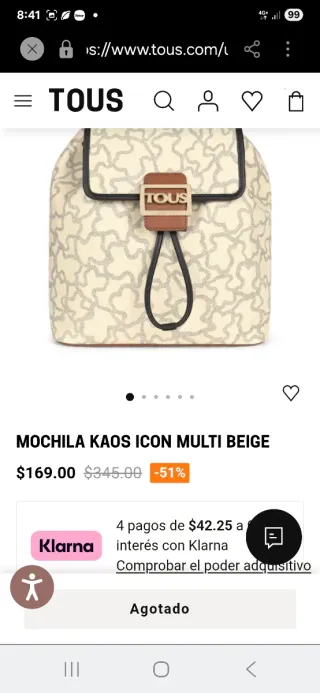 Mochila Tous Kaos