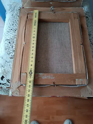 Dos cuadros antiguos escenas costumbristas