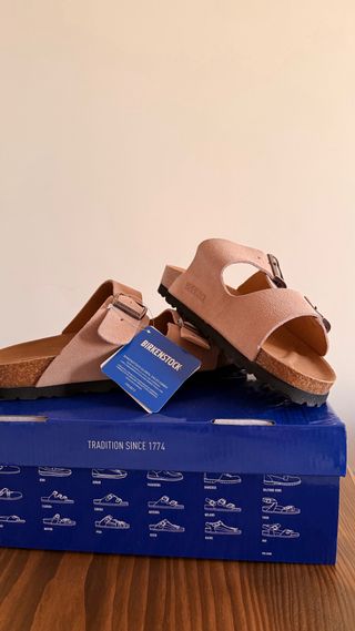 Sandalias Birkenstock Beige Talla 39 Nuevas
