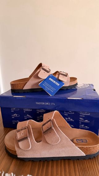 Sandalias Birkenstock Beige Talla 39 Nuevas