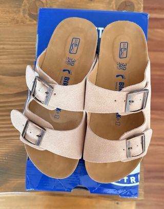 Sandalias Birkenstock Beige Talla 39 Nuevas