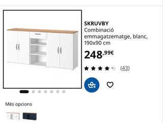 Guardaroba IKEA SKRUVBY Bianco e Legno