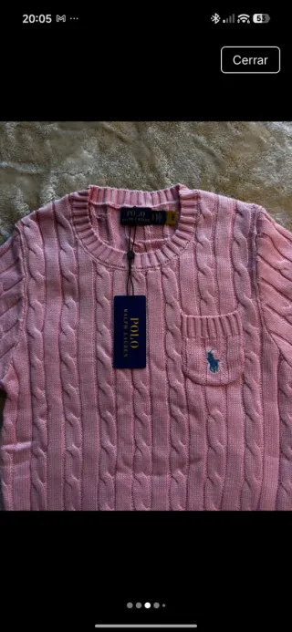 Jersey Polo Ralph Lauren Rosa Talla M