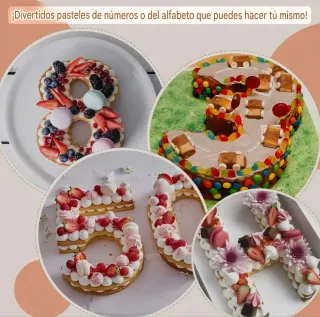 MOLDE RESISTENTE Letras y Números 29.5x17x5cm