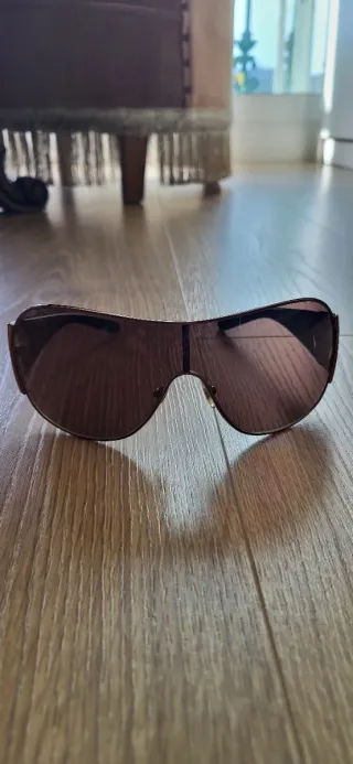 Gafas de sol Versace Marrón y Dorado