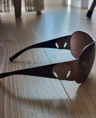 Gafas de sol Versace Marrón y Dorado