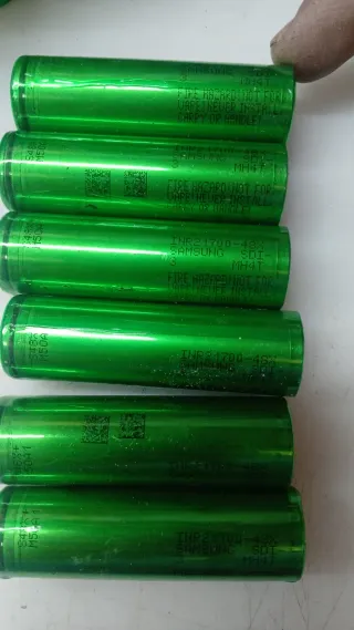 6 Celdas Litio Samsung 21700 INR21700-48X